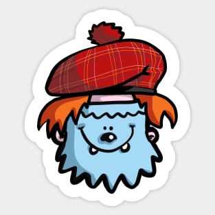 The Bald Scottish Yeti Sticker